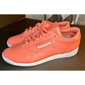 Reebok F/S Lo GY7725 Training Shoes, Women's Size 8.5 M, coral Sneakers Lace Up